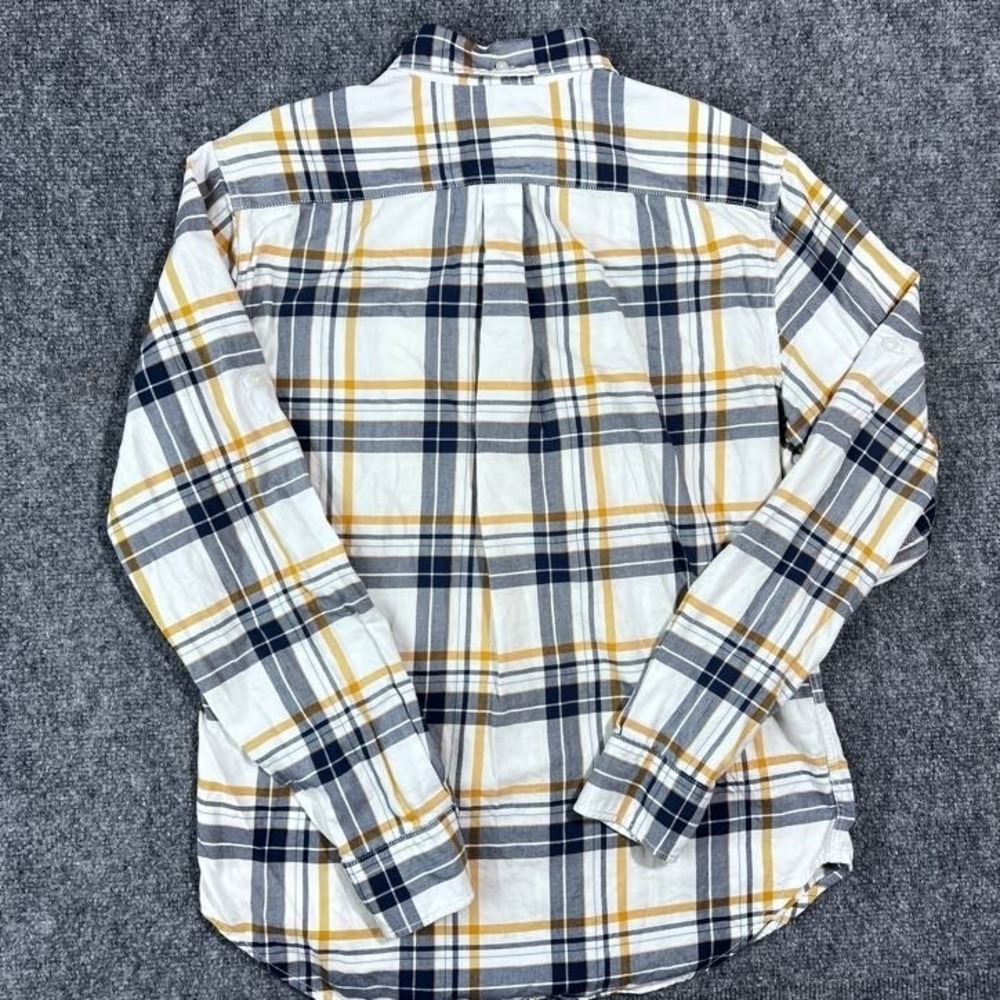 Levi's Men Button Down Shirt Plaid Size Medium 100% Cotton Front Pocket - Picture 5 of 7